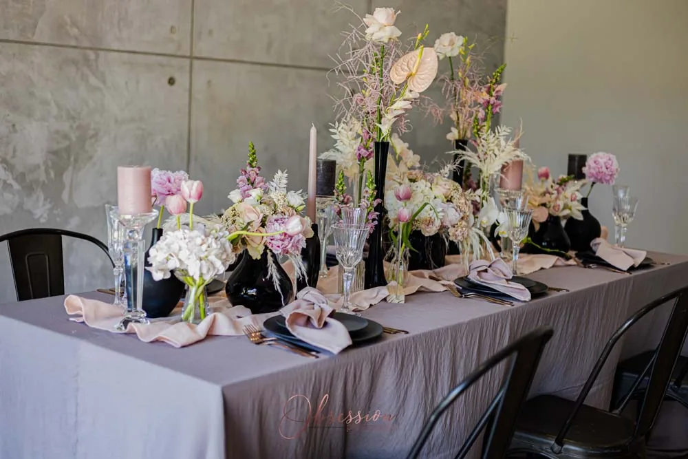 Eastco bridal editorial table styling